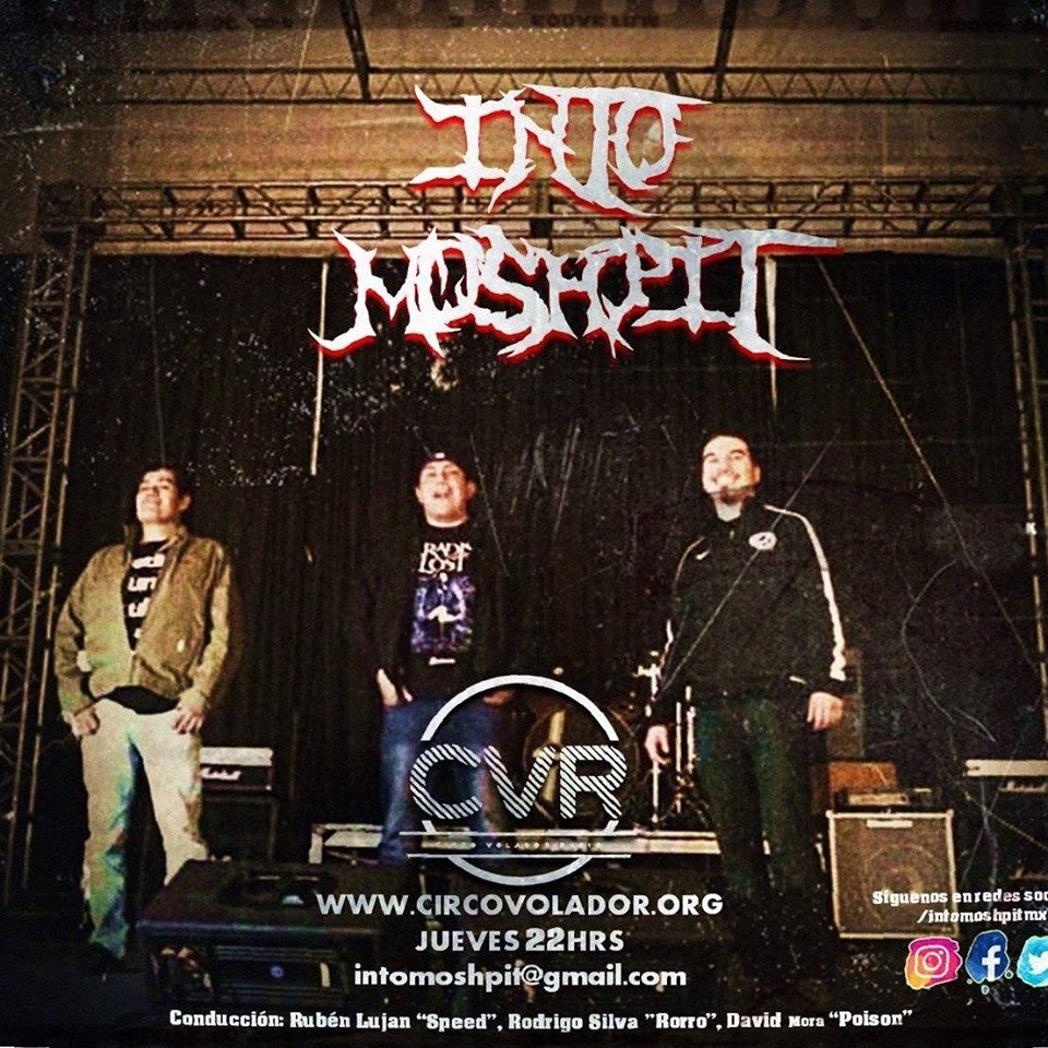circovolador's tweet photo. Termina tu jueves con las mejores recomendaciones del rock nacional e interacional con #IntoMoshpit. Escúchanos hoy en punto de las 10:00 PM por https://t.co/XkrM6bybK3 https://t.co/qKtmJ0Asbg