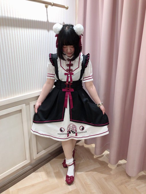 你好パンダチャイナ風ジャンスカｘ金魚ブラウス carecall247.co.uk