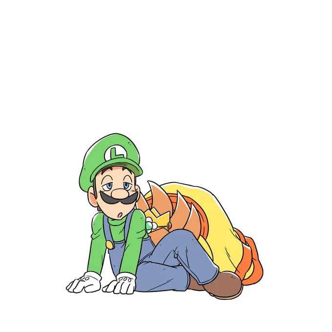 起こすデイジー姫 #スーパーマリオ #デイジー姫 #ルイージ #ルイデジ https://t.co/OgaKAP3Agx 
