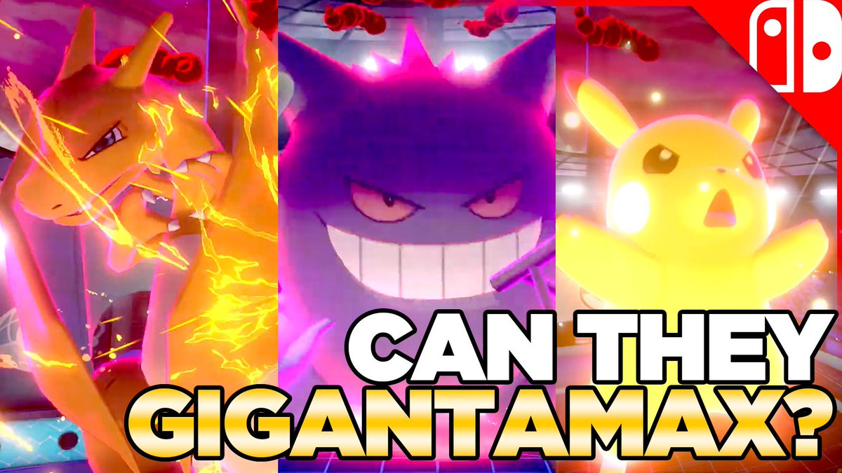 AustinJohnPlays's tweet photo. Did Pokemon Just Hint at New Gigantimax Charizard, Gengar, &amp; Pikachu? - Pokemon Sword and Shield Theory https://t.co/AQWJdR65X9 https://t.co/DNqMsxiPse