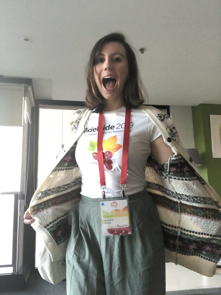 InfectiousBeth's tweet image. #2019ASP is done and dusted! 

Thank you to @AS_Para for letting me volunteer at this conference, and letting me put my twitter skills to good use! I’ve had a ball and met (or interacted online with!) some wonderful people 🧬

Now to spend a weekend relaxing in #Radelaide!