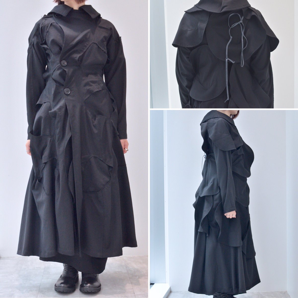 ヨウジヤマモト2017AW ウールギャバリバーシブルコート 17AW HK-J39-809 ウールギャバリバーシブルコート（2024/11/13買取