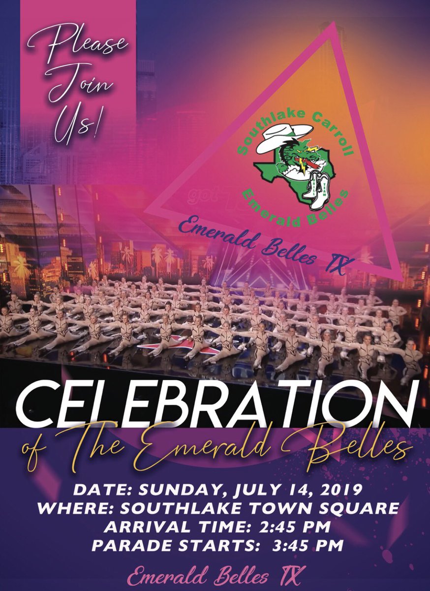 emeraldbellestx's tweet photo. this  S U N D A Y 🎉 🎉 🎉
Who’s coming to celebrate with us and @AGT?! #EmeraldBellesTx #AGT #southlaketx https://t.co/fIK7CO0dvq