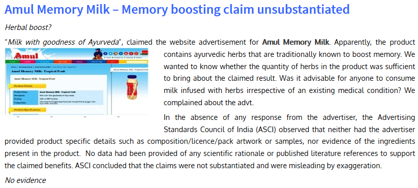 ascionline's tweet photo. Consumer organization #CERC updates action taken by ASCI on their complaint against a popular #brand selling 'memory' #milk. 
#ConsumerEducationAndResearchCentre #brand #milk #advertising #marketing #ASCIEffect https://t.co/mPDIj8ZLN8