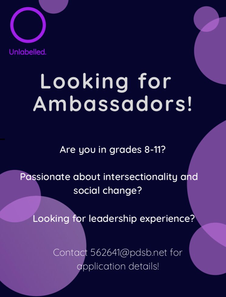 Unlabelled__'s tweet photo. Are you a pdsb teacher? 

Know of a student that’s passionate about intersectionality? 

Ask them to apply! https://t.co/gwH5lqrfJc
