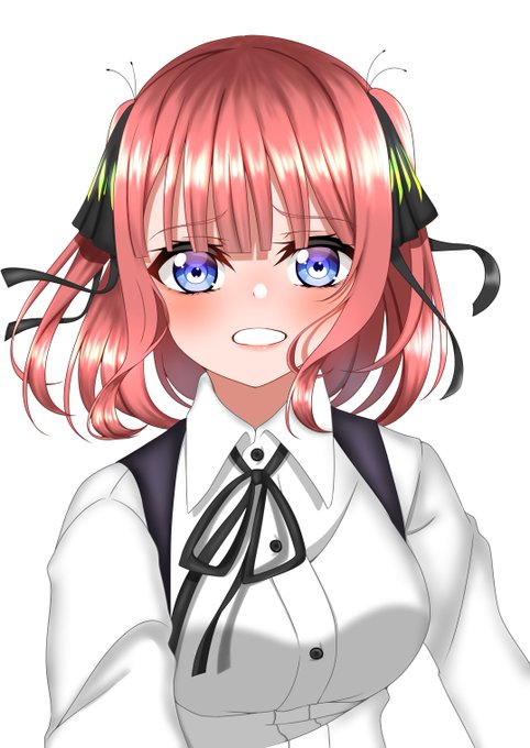 由木ヨシキ＠C106南1【n-14b】さんがTwitterに投稿した中野二乃(五等分の花嫁)のイラスト。