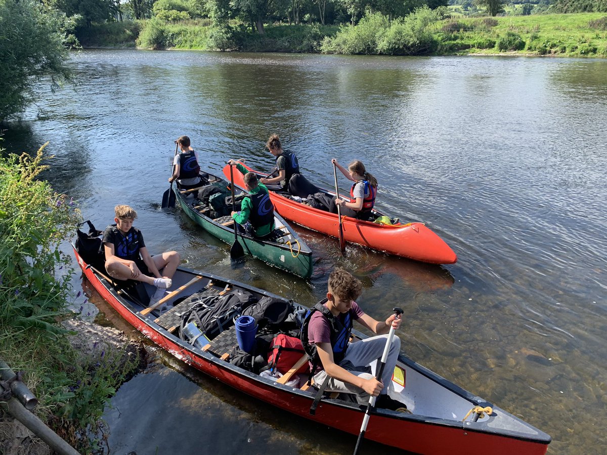 All canoeists safely set off for their first day of their assessed expedition. They had a great nights sleep and are ready for the day ahead of them! #DofE #offgrid