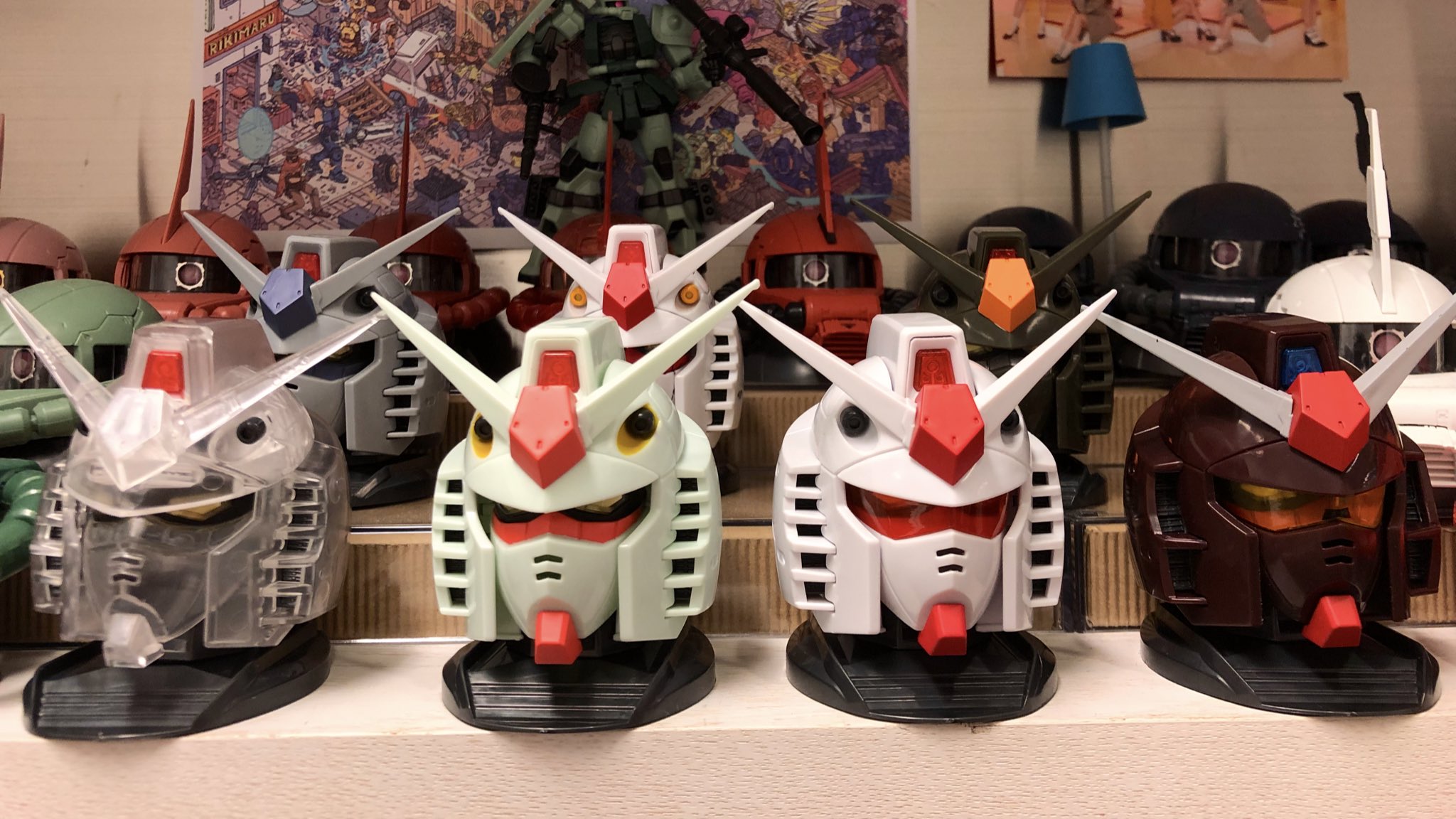 伊藤衆人 ガンダムヘッド 第二弾 500円ガチャ全3種 シークレット1種 Rx 78 2 ガンダム アニメホワイトカラーver Fa 78 2 ヘビーガンダム Rx 78 01 N 局地型ガンダム シークレット スケルトン どんなカラバリで来るかと思ったが ゴーグルっ
