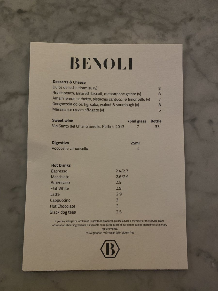 chefimccarten's tweet photo. Date night of great food finished off with dessert @BenoliRestaura1 and of course dessert wine 🍷 https://t.co/FNspV5ek2e