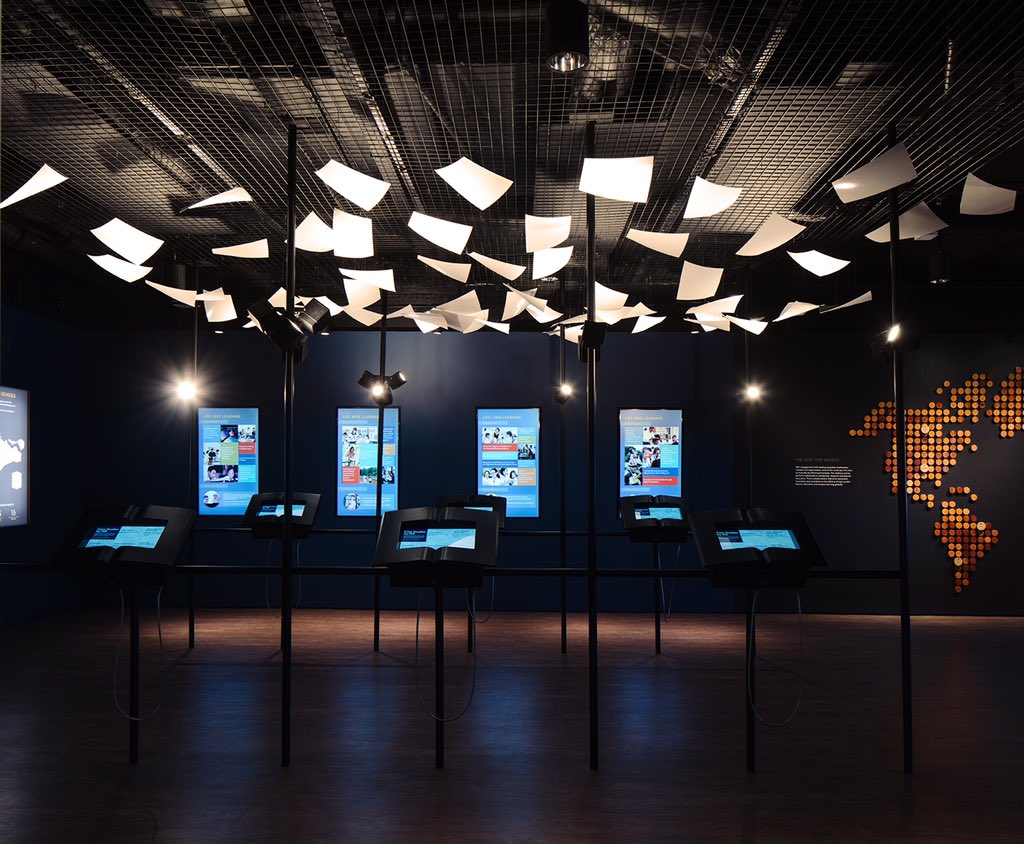 LIMEatelier's tweet photo. The NIEVLC shares of its legacy, contributions and the future orientation of the edication journey. The lighting design accentuates and serves as a catalyst in revealing the vivid displays and exhibits. #friday  #limelightatelier #lighting  read more: https://t.co/U1Tvm4VDTD https://t.co/6GlzG7iyxr