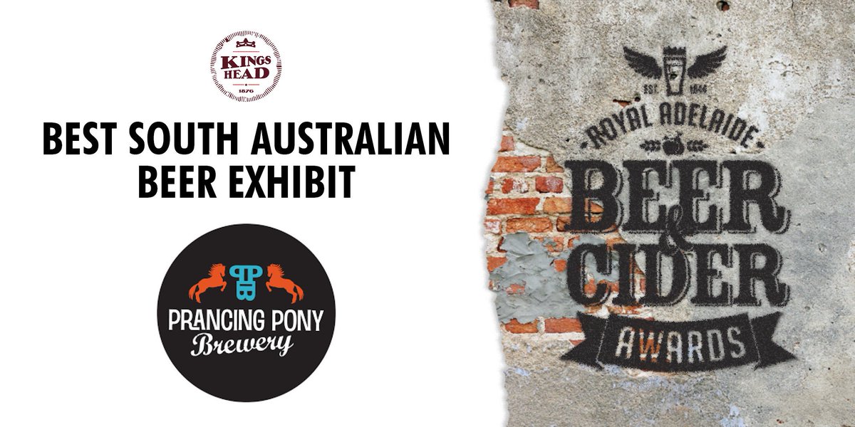ADL BeerCider Awards (@adlbeercider) on Twitter photo The Kings Head Hotel Trophy for Champion South Australian Beer Exhibit goes to <a href="/prancingponysa/">PrancingPonyBrewery</a> Brewery – Indie Kid Pilsener! #RABCA The Kings Head Hotel Trophy for Champion South Australian Beer Exhibit goes to <a href="/prancingponysa/">PrancingPonyBrewery</a> Brewery – Indie Kid Pilsener! #RABCA