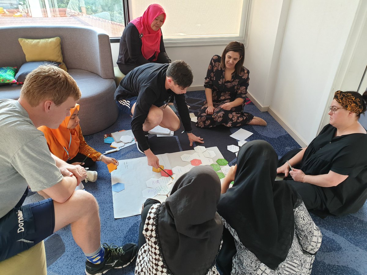 hamishcurry's tweet photo. Great to see our Indonesian and Australian educators sharing their partnership plans and providing good feedback #BRIDGEprogram2019 @BRIDGEschools https://t.co/wYGia1kMjs