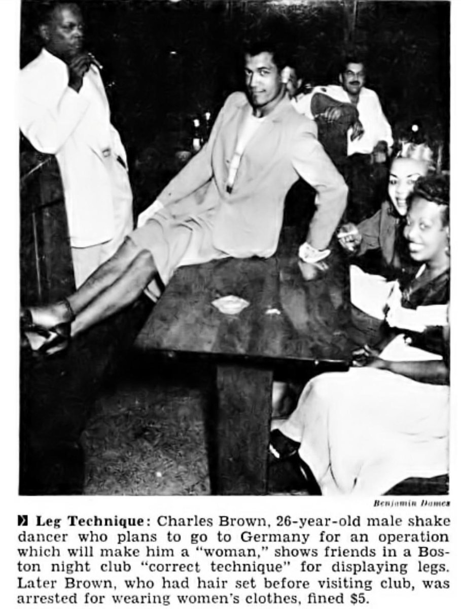 1953 article about a not so well known Black trans woman. I wish I knew more about her. I wonder if she ever got to go to Europe and transition...