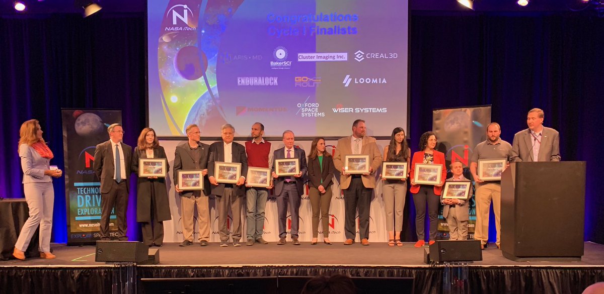 Congratulations to the @Nasa_iTech winners and all of the #TopTen finalists!  These #entrepreneurs may revolutionize #space, but will definitely transform multiple industries and terrestrial applications.  #humbled #innovation nasaitech.com