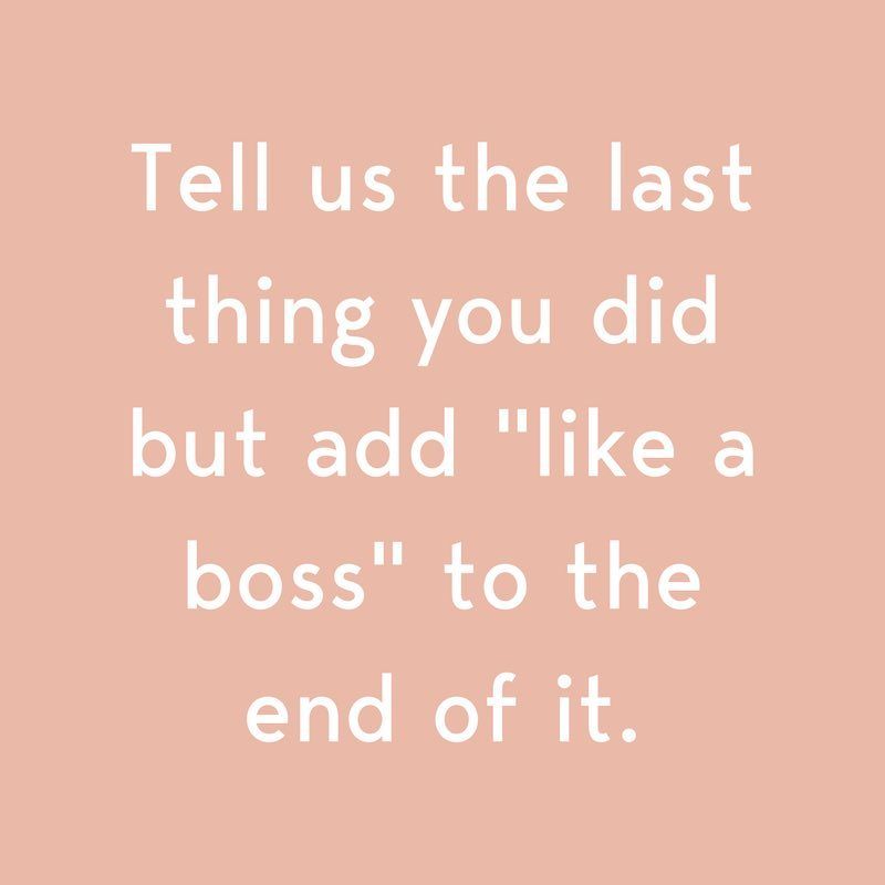 #LikeABoss