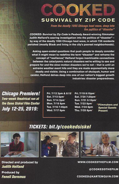 englewoodelaine's tweet photo. My piece for @TheChicagoCru on #1995heatwave @Kartemquin @filmcenter @CookedTheFilm @FenellDoremus #CookedSurvivalbyZipCode “Being cooked to death behind closed doors seemed to be pretty violent.” https://t.co/oUBcgrLG0r ”Did people die of heat or of social conditions?” https://t.co/BEQFHS8DFu