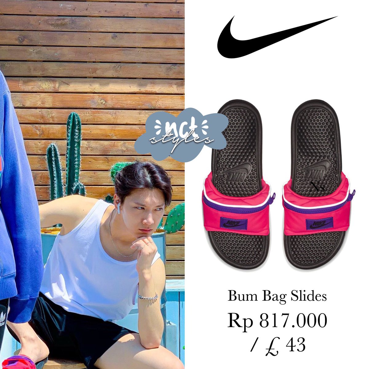 nike bumbag slides