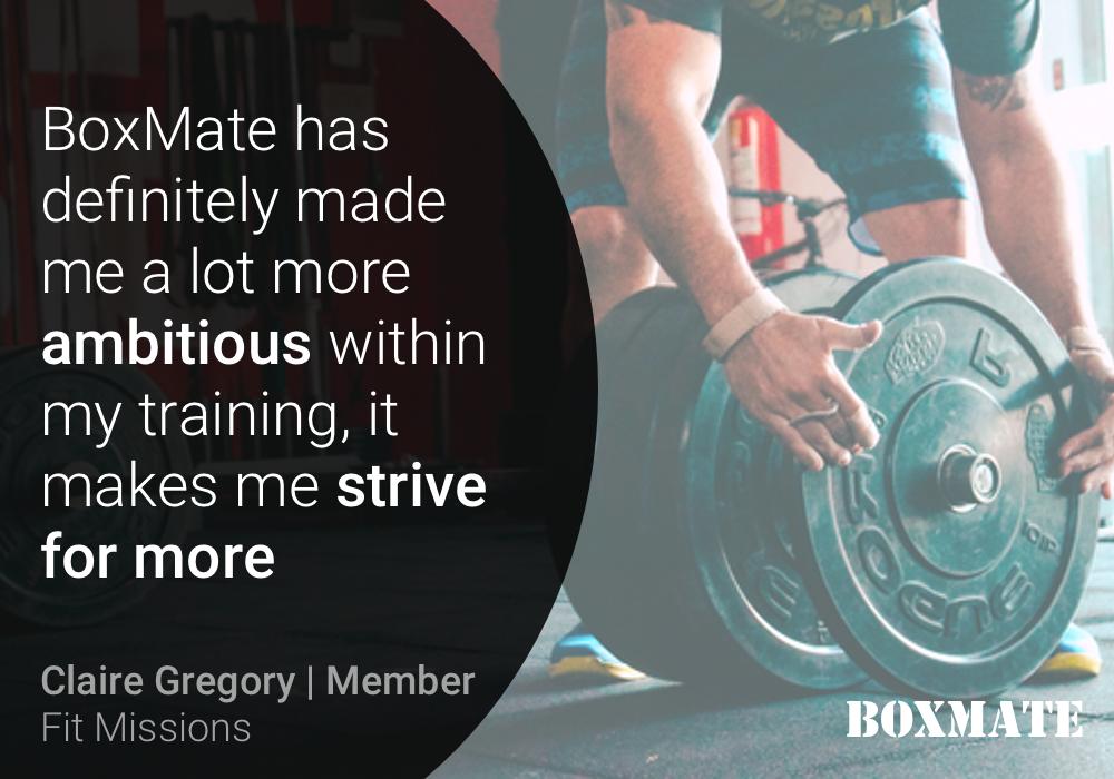 BoxMateApp's tweet photo. We caught up with Claire over at Fit Missions who is an avid user of BoxMate and has been since 2017! ππ»ββοΈ
.
"It's pretty flawless the way it is! it's easy to use and does the job well, overall 10/10 from me!"
#boxmate #traintrackrepeatbeat #crossfit #crossfituk https://t.co/C3a3uSfOgX