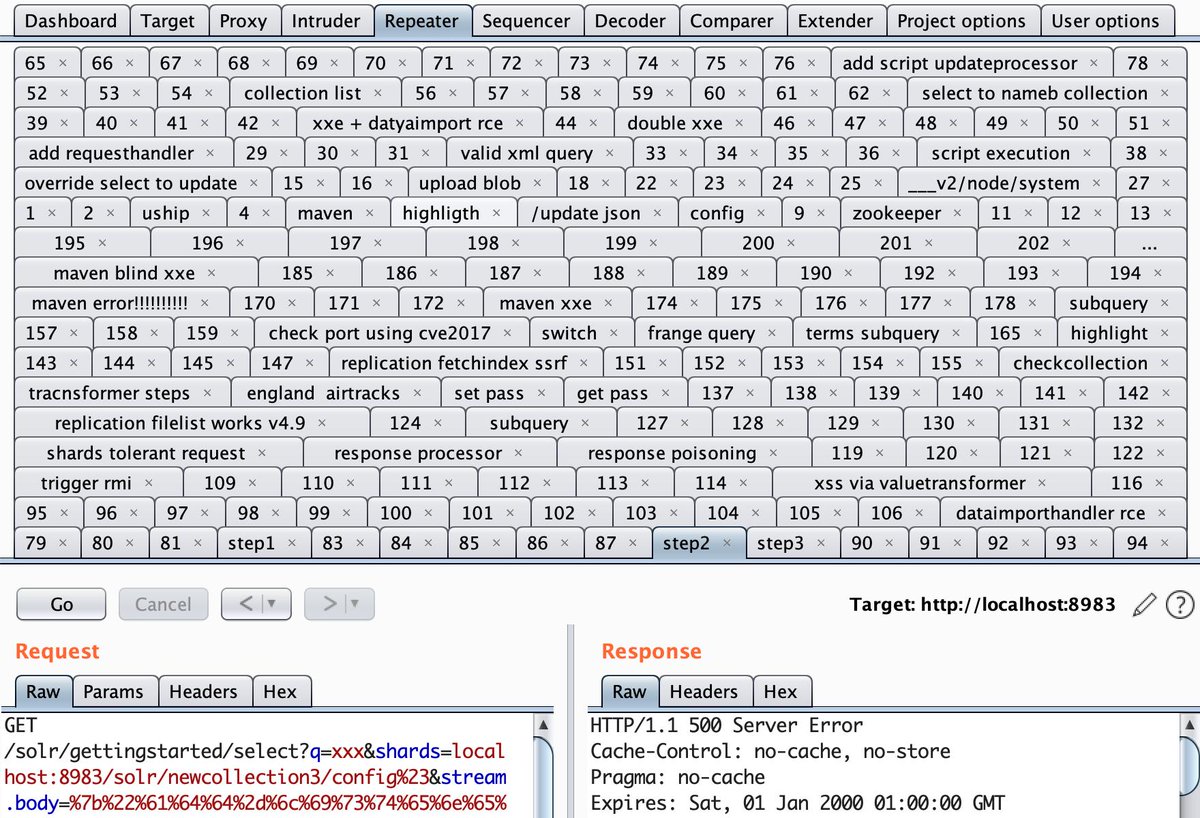 artsploit's tweet image. Apache Solr research is completed and I'm happy to present some ways to RCE in this innocent looking search engine. See you @ #defcon27 @defcon defcon.org/html/defcon-27… …