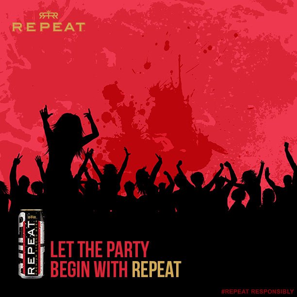 RepeatIndia's tweet photo. Let the party begin with Repeat!
#Beer #BFF #Brew #DrinkResponsibly #Repeat #Premium #Strong #Chilled #Cheers #GoodThingsCallForARepeat #Drink #Dance #Music #RepeatDrinkers #BeerLove https://t.co/BOwOld4Mu8