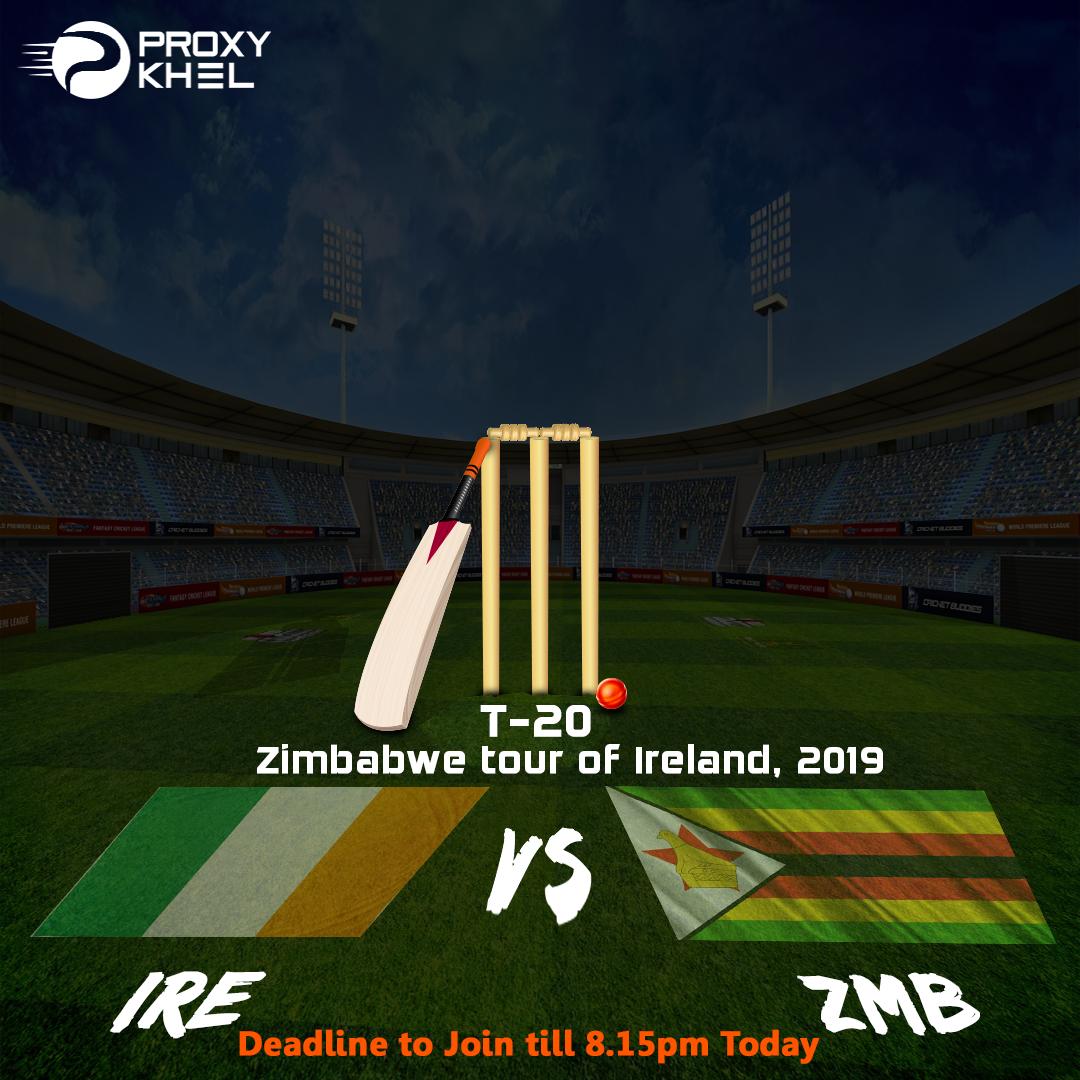 proxykhel's tweet photo. A new journey of cricket starts. This T20 gear up yourselves and Play fantasy T20 cricket on Proxy Khel.
Visit Now- https://t.co/LkBIDuS3Yc
#fantasycricket #fantasyleague #T20 #IREvsZIM #ireland #zimbabwe #playfantasycricket #playonproxykhel #proxykhel. https://t.co/wDQZbhFig4