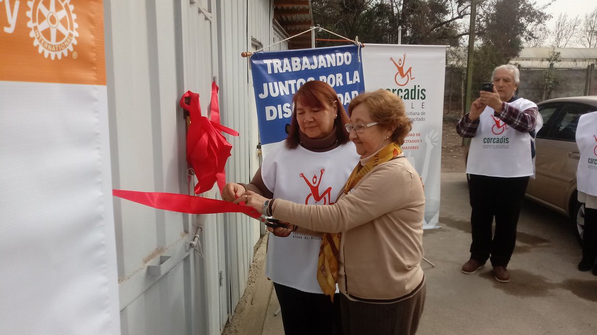 rotaryclubsnbdo's tweet photo. Hoy se inauguró el Taller de Reparación de Sillas de Ruedas, un proyecto rotario de 35 mil dólares al servicio de la comunidad de @SanBernardocl. Gracias. #Corcadis https://t.co/QdAbun0ZIi