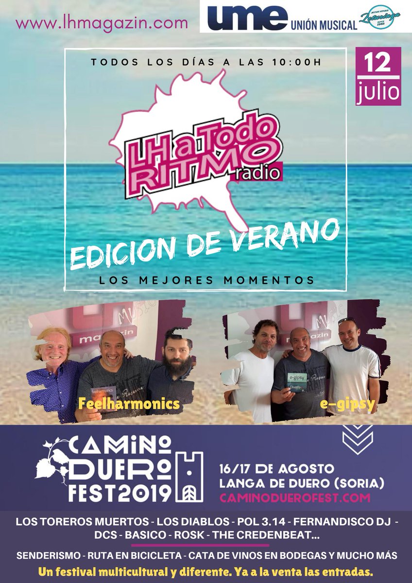 LHMagazin's tweet image. Repaso a esta temporada por la cual han pasado mas de 300 ARTISTAS!!! gracias a todos. Hoy recordamos a @Feelharmonicss y E-gipsy. Hoy espacio para la fusión.  lhmagazin.com/emision-en-dir…