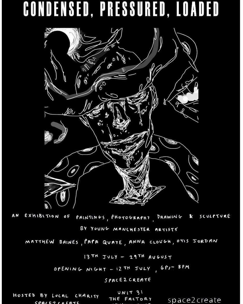 New exhibition at S2C "Condensed, Pressured, Loaded" by four young Manchester artists. All welcome to the preview Friday 12th 6-9 at S2C.
@CllrCJHogg
@CllrColeman
<a href="/BACKendal/">Brewery Arts</a>
@CrossLaneProj
<a href="/arts_cumbria/">Cumbria Arts and Culture Network</a>
@netteedgar