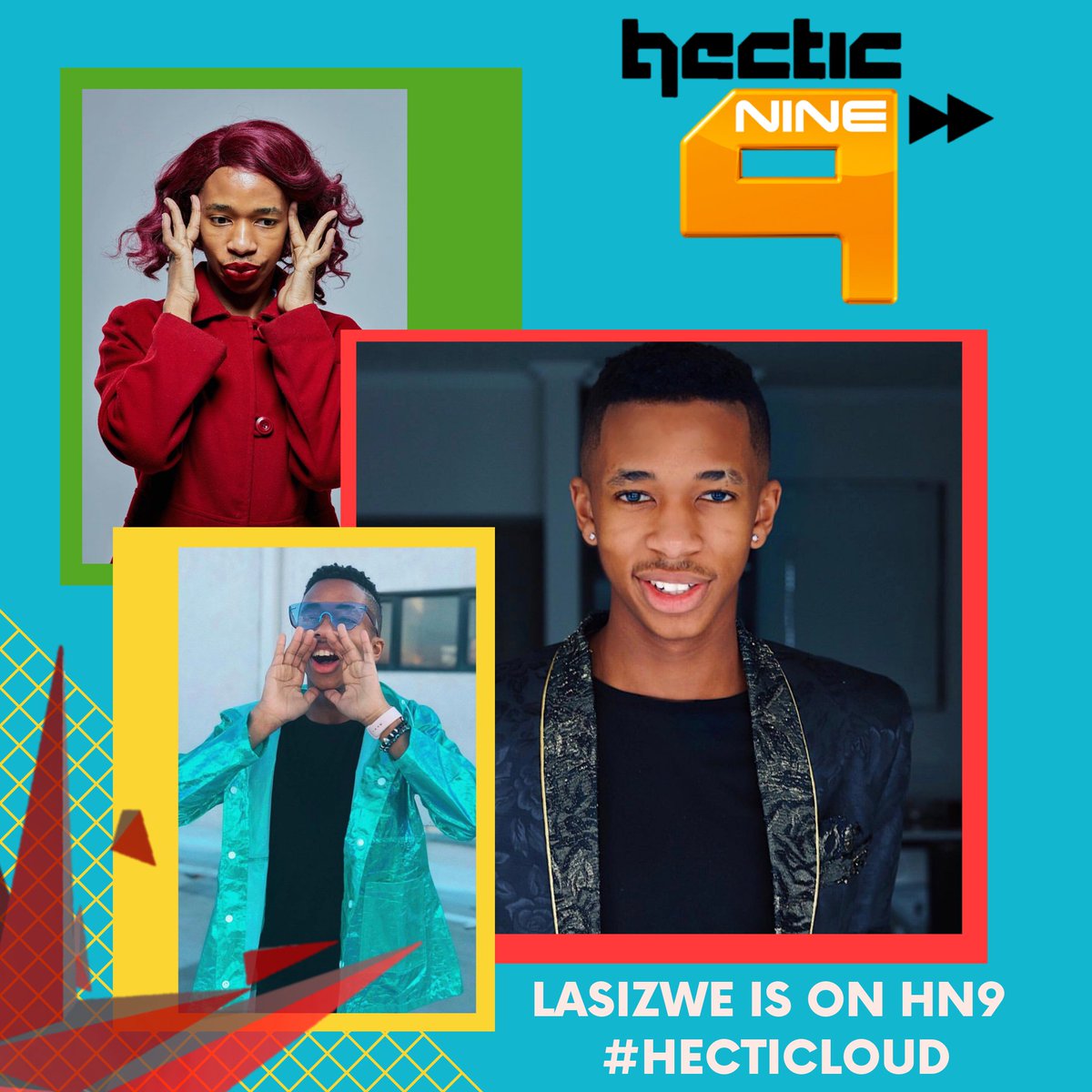 hecticnine9's tweet photo. Internet sensations, YouTuber, television and social media personality @lasizwe is on @hecticnine9 #HecticLoud and he talks to us about #Nomatriquency and how he comes up with his acts. Tune in @ 16:30 on @SABC_2 https://t.co/Bjhd4s4JT8
