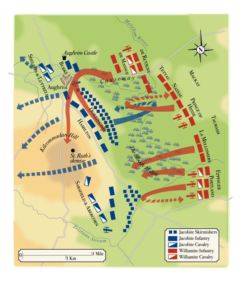  #Otd 1691: Battle of  #Aughrim, Co  #Galway. Was THE or one of the most bloodiest battles ever fought on Irish soil:1 general3 major-generals7 brigadiers22 colonels17 lieutenant-colonels> 7,000 other ranks killed!  #Ireland  #IrishHistory  http://www.irishevents4u.com/Ireland/history/battle-aughram.htm
