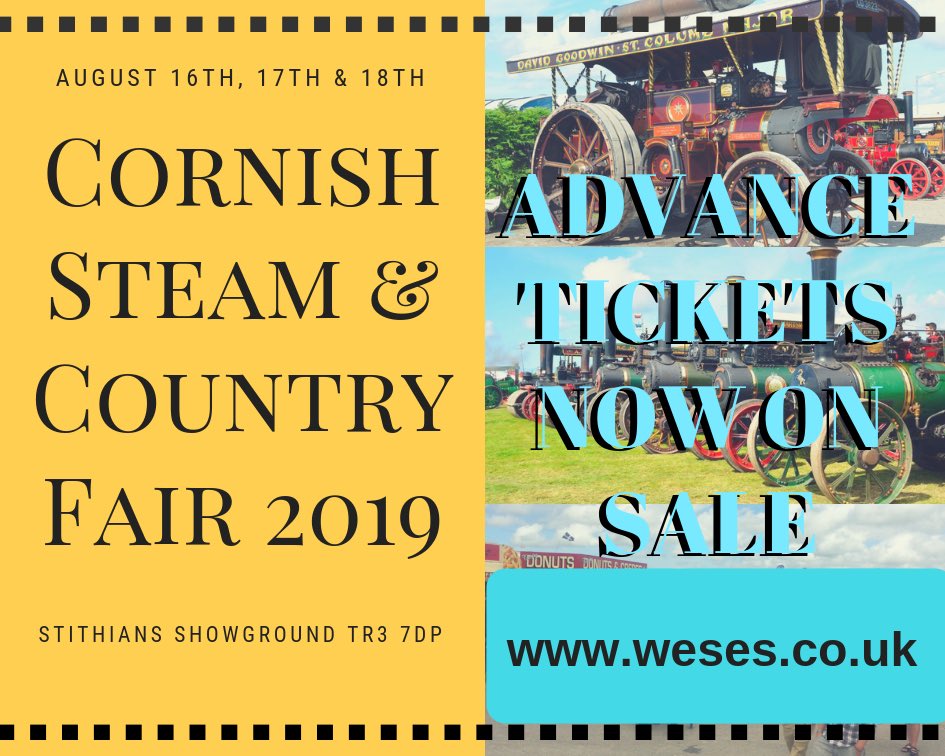 5 weeks until our 2019 event! 
*** 20% discount on advance admission and camping tickets ***