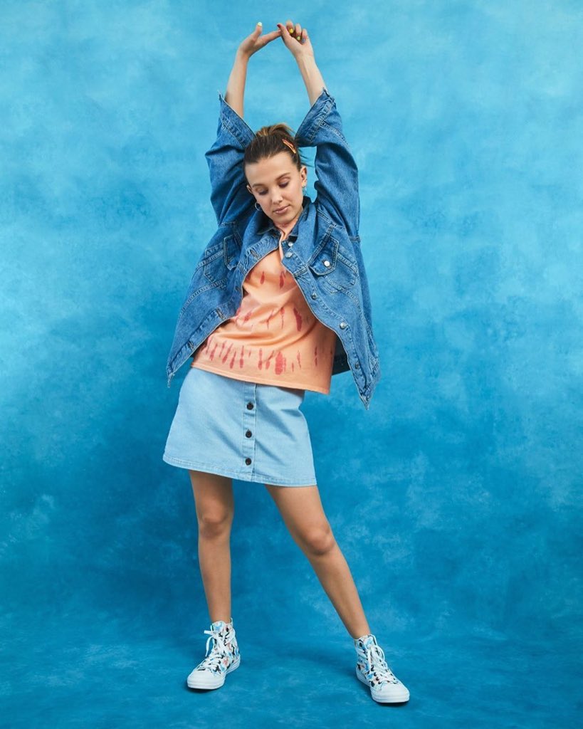 MilliebbrownTH's tweet photo. น้องมิลลี่กับ @Converse คอลเลคชั่นใหม่ซึ่งน้องได้ทำการออกแบบด้วยตัวเอง #ConverseXMBB #ConverseByYou (1) https://t.co/0N5HETfl9E