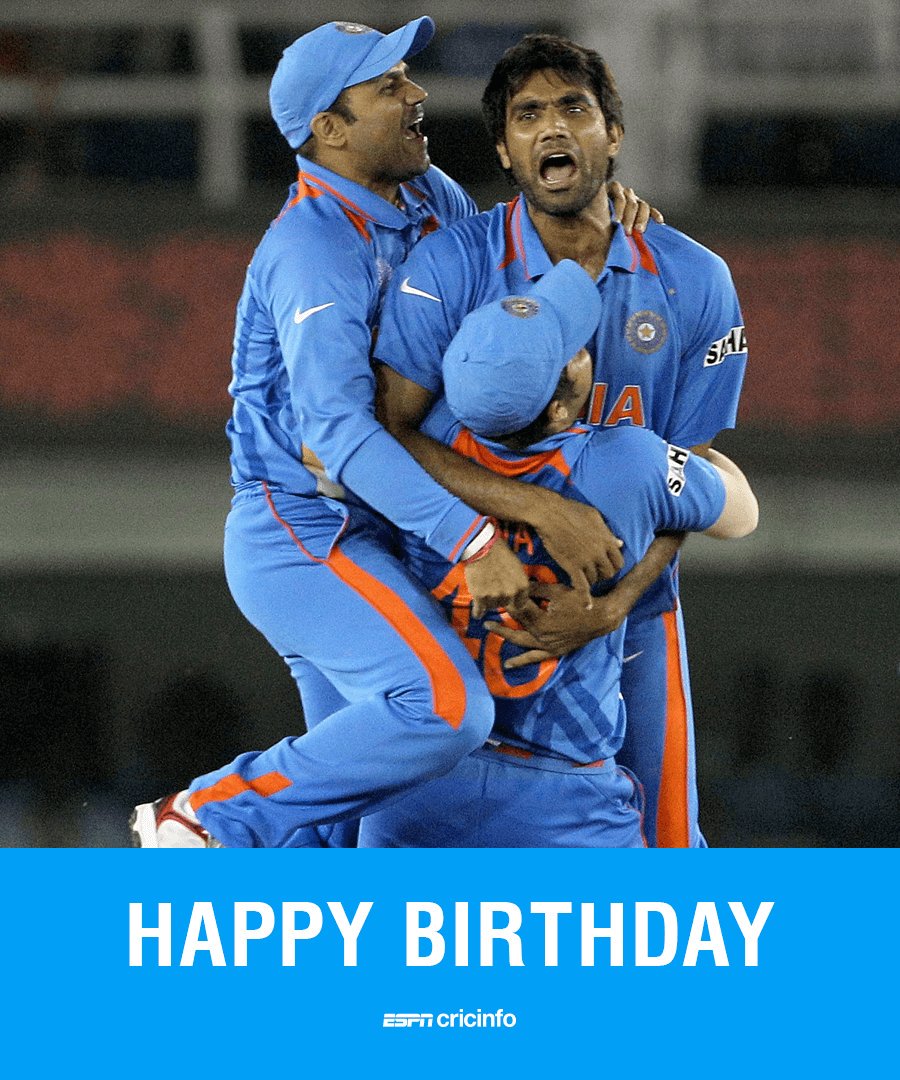 Happy Birthday To World cup Winning Cricketer Munaf Patel.All The Best For Your Future . 