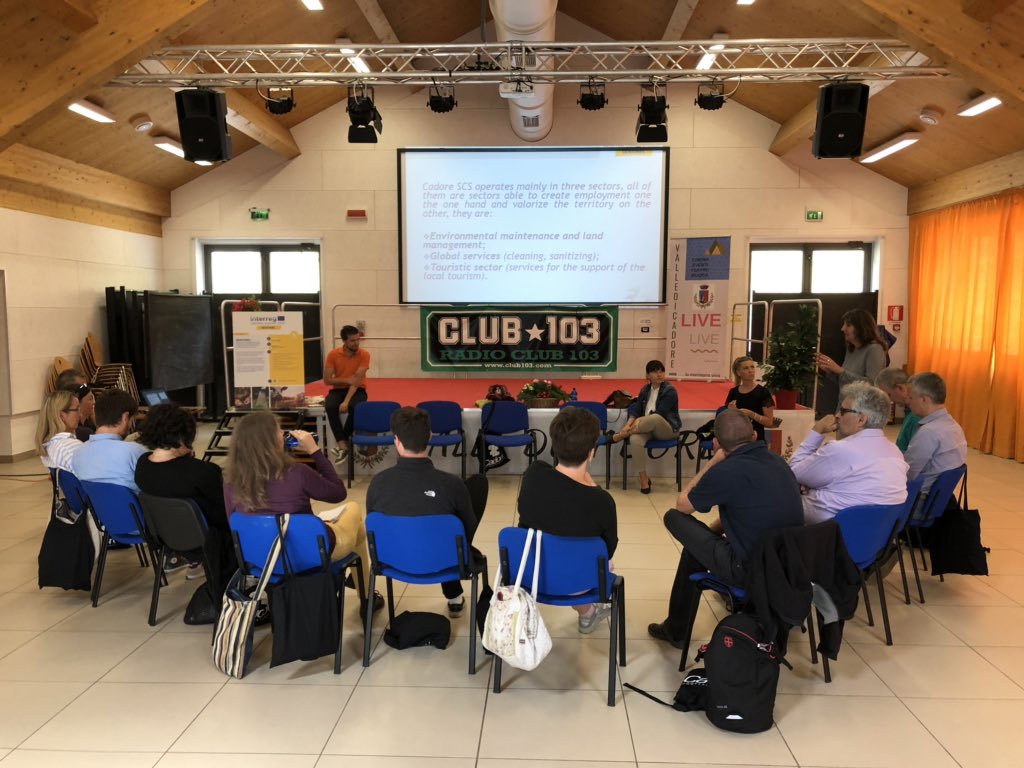 gmapu's tweet photo. Yesterday #SENTINELproject had the 2nd day of the study visit and we were in #Cadore to see how #socialenterprises are working for  #localdevelopment and #socialinclusion #socialinnovation #interreg https://t.co/z30WIUV9rP