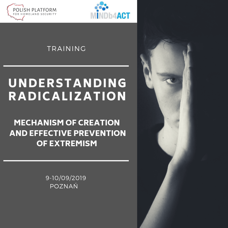 PolishPlatform's tweet photo. The Polish Platform for Homeland Security organizes two pilot trainings "Understanding radicalization - the mechanism of creation and effective prevention of extremism". The trainings is carried out as part of the @MINDb4ACT project.
More 👉 https://t.co/v2pkw9K7YI
#PPHS #PPBW https://t.co/KVESZtzJLH