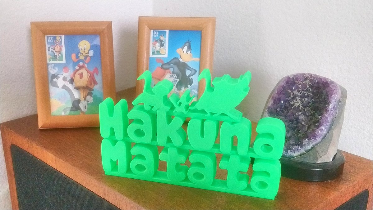 #CollectTheLionKing Hakuna Matata Sign - No Worries the Rest of Your Days - Problem-Free Philosophy ebay.com/itm/2235740160… #LionKing #TheLionKing #HakunaMatata #EveryThang3D #3DP