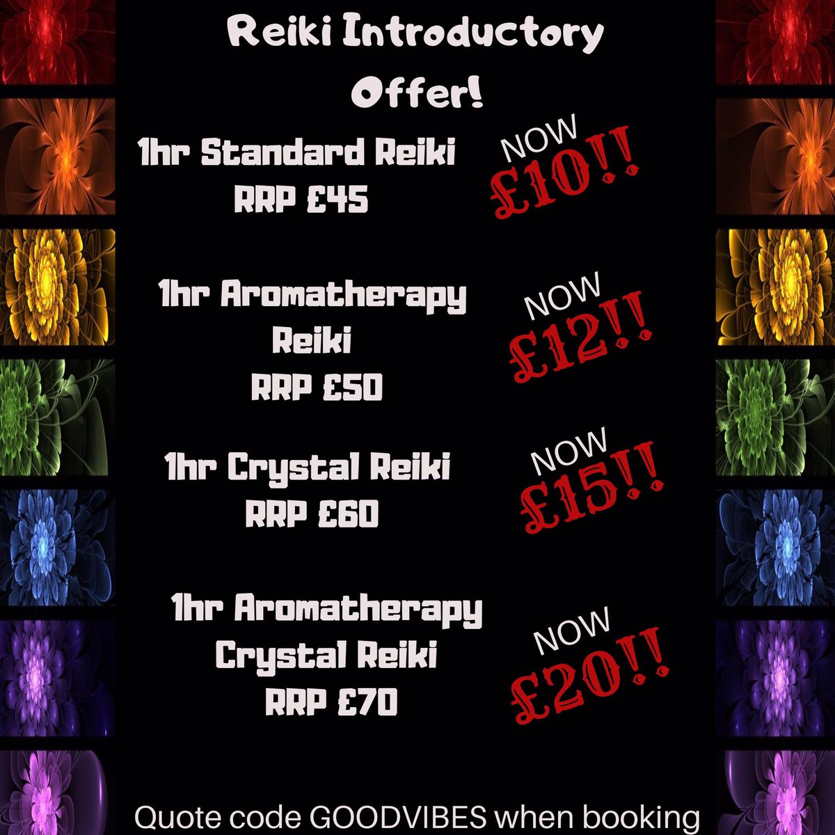 MySoulUtopia's tweet photo. PROMO OFFER! Email to book your reiki session!🌺💚🔮✨💎.
#holistichealth #vibrationalhealing #naturalcure #mysoulutopia #london #croydon #reikicroydon #reiki #reikihealing #reikipractitioner #energyhealing #health #mindbodysoul #alternativemedicine https://t.co/2yBhc5YjTP