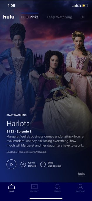 Y&rsquo;all this is my new shit...it&rsquo;s soo much fucking 😍😆 it&rsquo;s getting too real on Harlots go watch it on