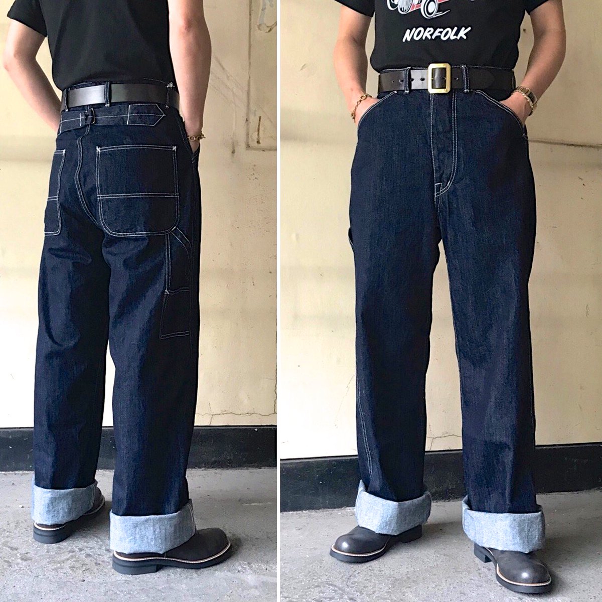 Denim Painter Pants】 size：30、32、34、36 ライトオンスなデニム