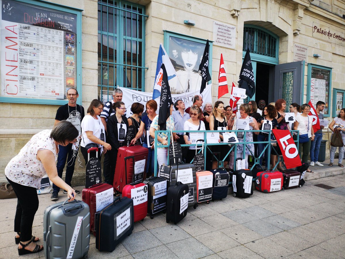 solidairesfp33's tweet photo. Tous ensemble !!!!!! #greve #ir2019 #impôts #Bercy #gouvernement #Darmanin #servicepublic #tresorerie #gironde https://t.co/O8LISRTrOX