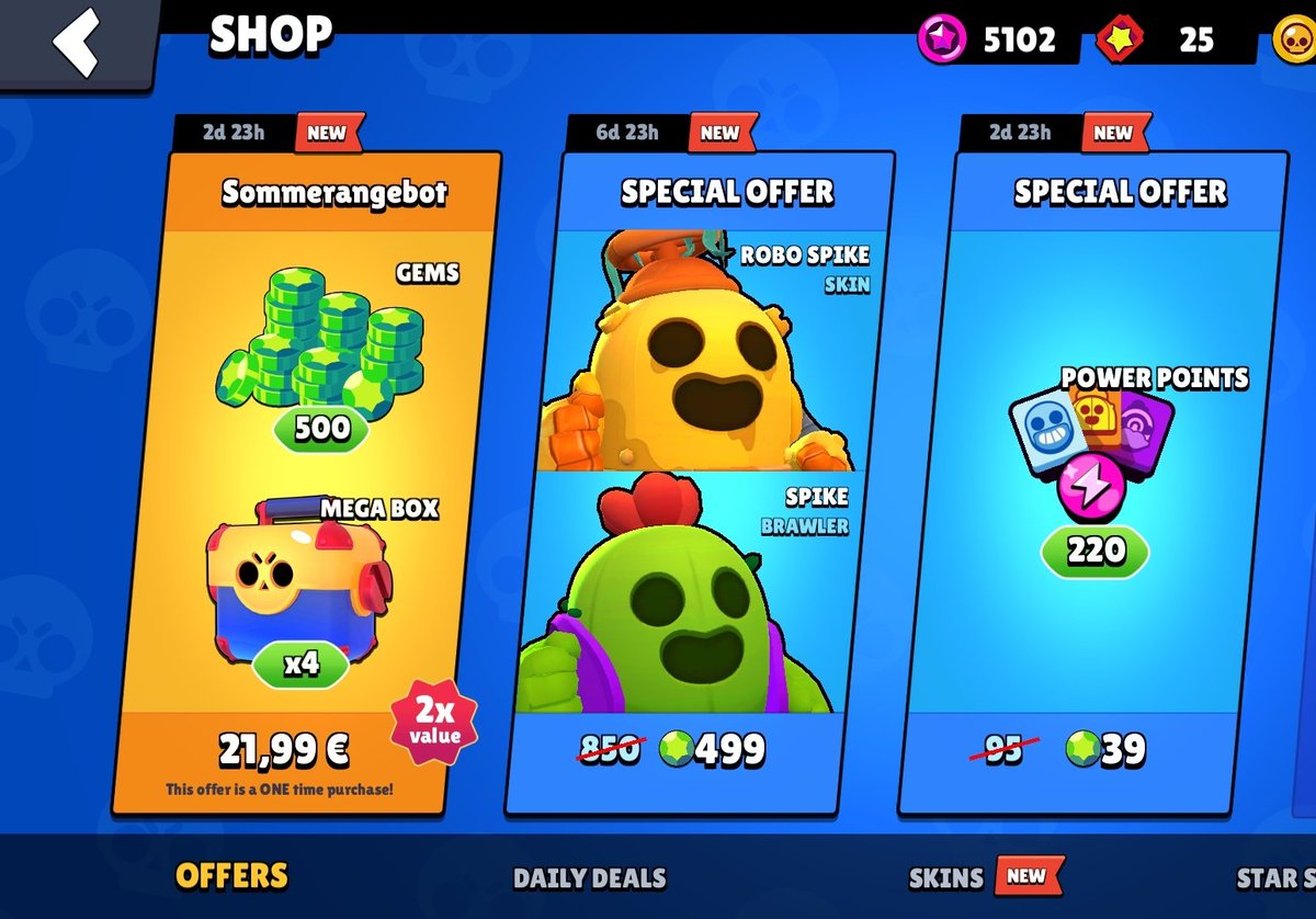 Corz1Twitch's tweet photo. Da haut @supercell einfach coll das gute Angebot bei @BrawlStars raus !! 
Einfach gegönnt 

Und wie kriege ich jetzt #mechaCrow ??? 

Heute im stream gibts #spike #robospike gameplay !! https://t.co/MddpnPAVnu
