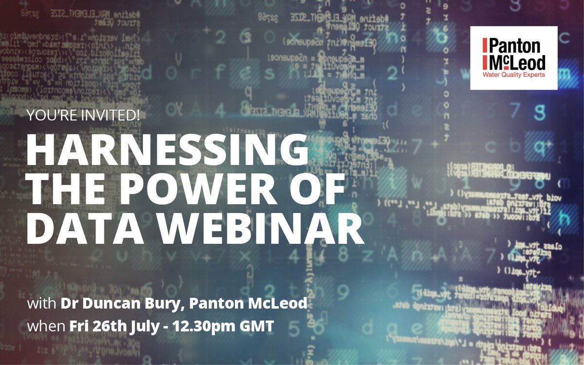 #WEBINAR: 'Harnessing the Power of Data'

Join Jim Panton &amp; Dr Duncan Bury to find out how we are harnessing the power of data.

Register for our FREE 'Harnessing the Power of Data' Webinar here: zoom.us/webinar/regist…

#Data #BigData #Webinar #EddyVision