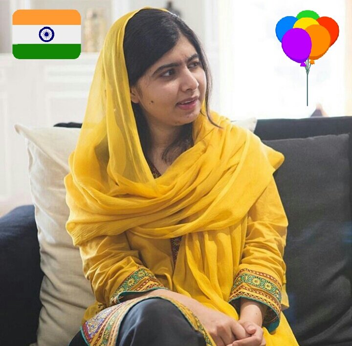 Birthday Greetings from India Happy Birthday Malala Yousafzai May Allah bless you! 