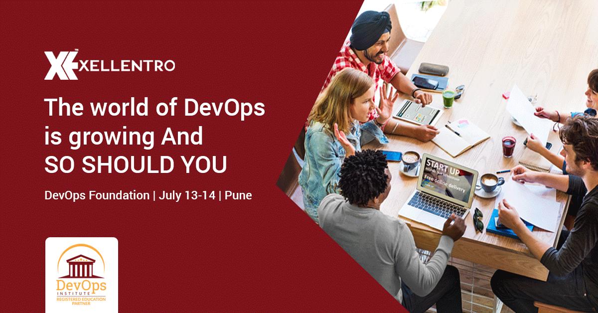 xellentro's tweet image. Pune! Start your DevOps journey with Xellentro's DevOps Foundation Course. Our experts are coming soon to you this July. 
Enroll now: buff.ly/2LjrDkf
Certification via @DEVOPSINST @PeopleCert 
#DevOpsFoundation #DevOpsFoundationCertification #XellentroConsulting