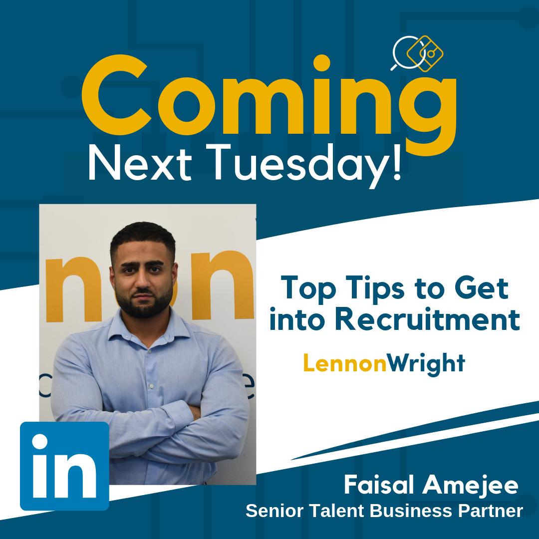 thryvetalent's tweet image. Coming next Tuesday!

Faisal Amejee - Top Tips to Get into Recruitment ⭐️

Tune in next week 😎

#TuneInNextWeek #Career #CareerJourney #ComingNextTuesday #ComingSoon #TuneIn #MyCareer #LennonWright #Contract