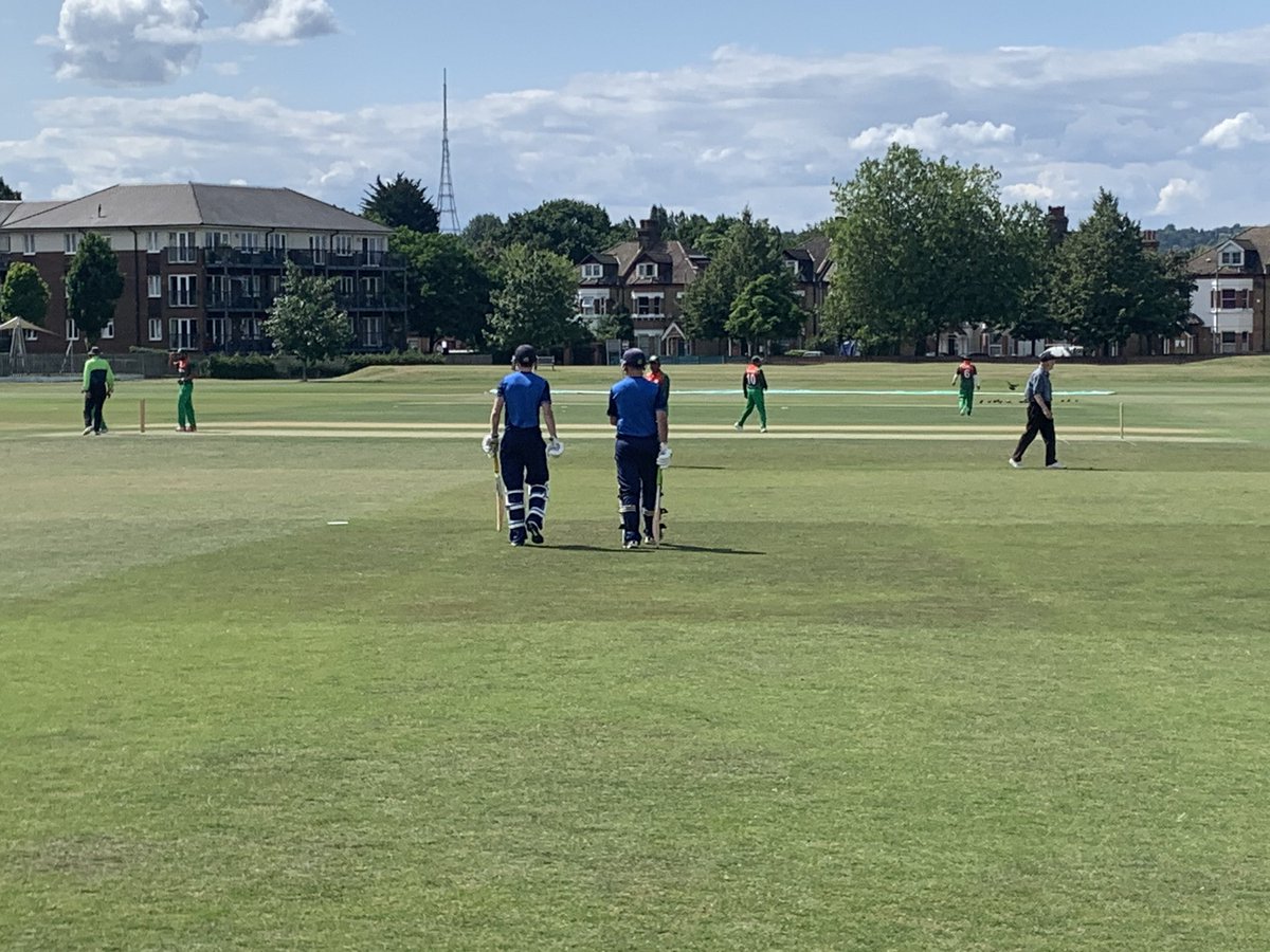 IPCWC's tweet photo. Let’s do this... @tomday_11 and @CSSpeller march out to bat and take the Lords and Commons onto 20 from the first two overs #IPCWC https://t.co/EAPYw2Ahra