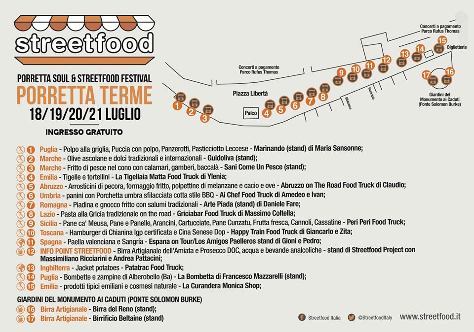 Dal 18 al 21 Luglio 2019 #PorrettaTerme non è solo #PorrettaSoulFestival ma è anche STREETFOOD VILLAGE! Vi aspettano i MIGLIORI CIBI DA STRADA 😋
Scopri DOVE e COSA gustare nella nostra mappa 👇

#PorrettaSoulFestival2019
#PSF19