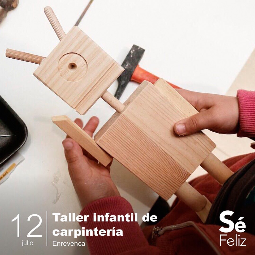 @cclagranja invita a los más chiquitos, a partir de seis años, al taller infantil de carpintería junto a sus aliados de @enrevenca a partir de las 4:00 PM #GuíaCítrica  #12Jul