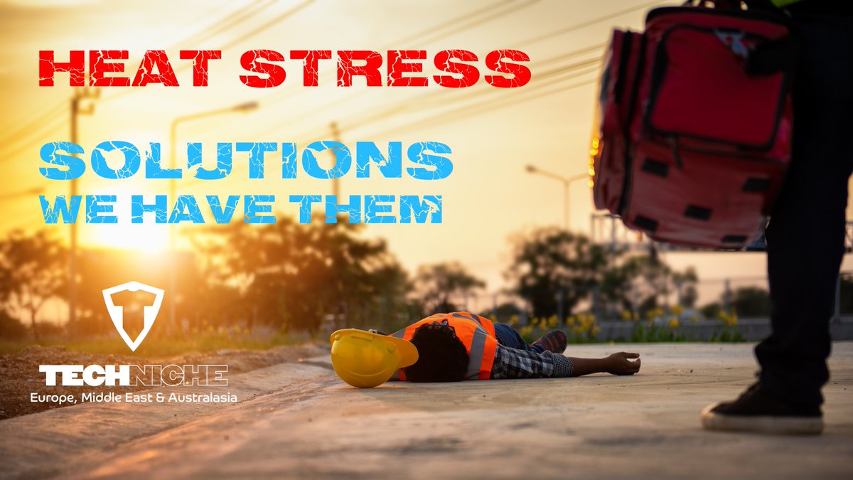 TechNicheEurope's tweet photo. #Hyperkewl is beating #heatstress across the industrial markets working in some of the hottest places on the earth. #workerwelfare should be no.1 priority, and heat is behind both fatigue and deaths worldwide. #healthandsafety check out our gear here: https://t.co/Dg3uB3kxj0 https://t.co/Q9DAHHpu8p