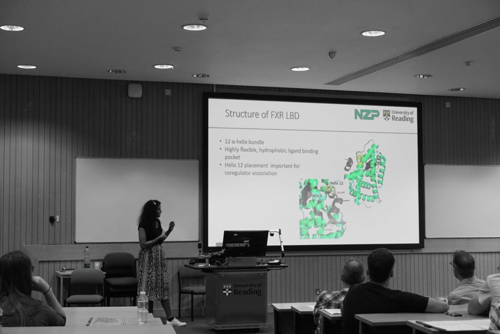 Ged_LT's tweet photo. #SWSBC2019 organising team lead by Charlie! Hosting a very friendly, unique, long-running structural biology meeting here in our home fortress @UniofReading https://t.co/wfZZwbNJkc